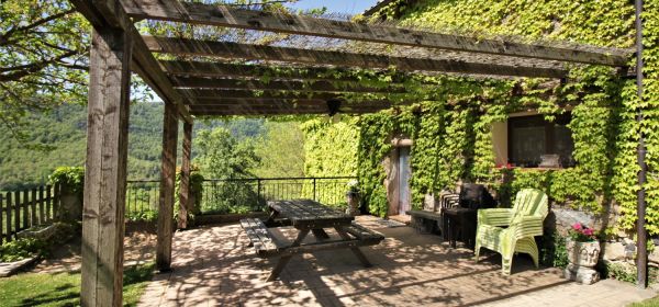 Terrace with exit from the kitchen